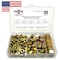 Boltsandnuts.Com Grade 8 Finished Hex Nuts Zinc Yellow USA Made Hardware Assortment- 115 PCS Assortment Kit #501 - alternate 1